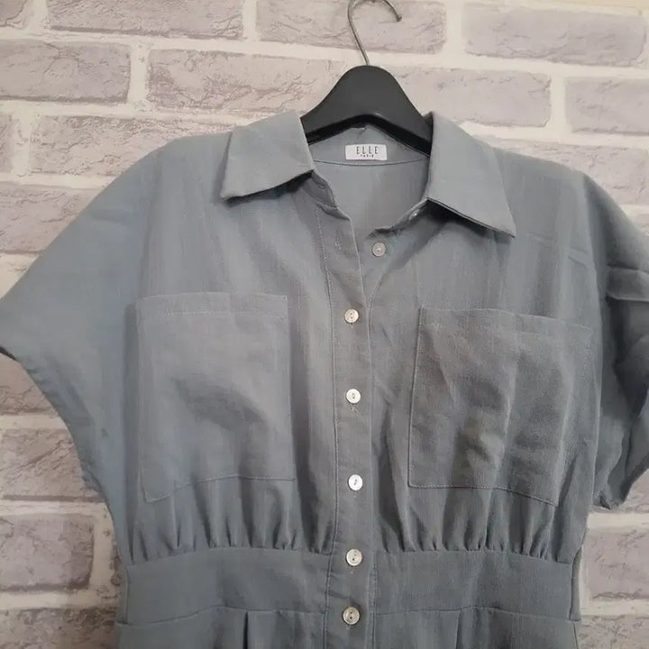 [BUNJANG] ELLE PARIS Blue Shirt Long Dress / ELLE PARIS  블루 셔츠 롱 원피스/알뜰한여우