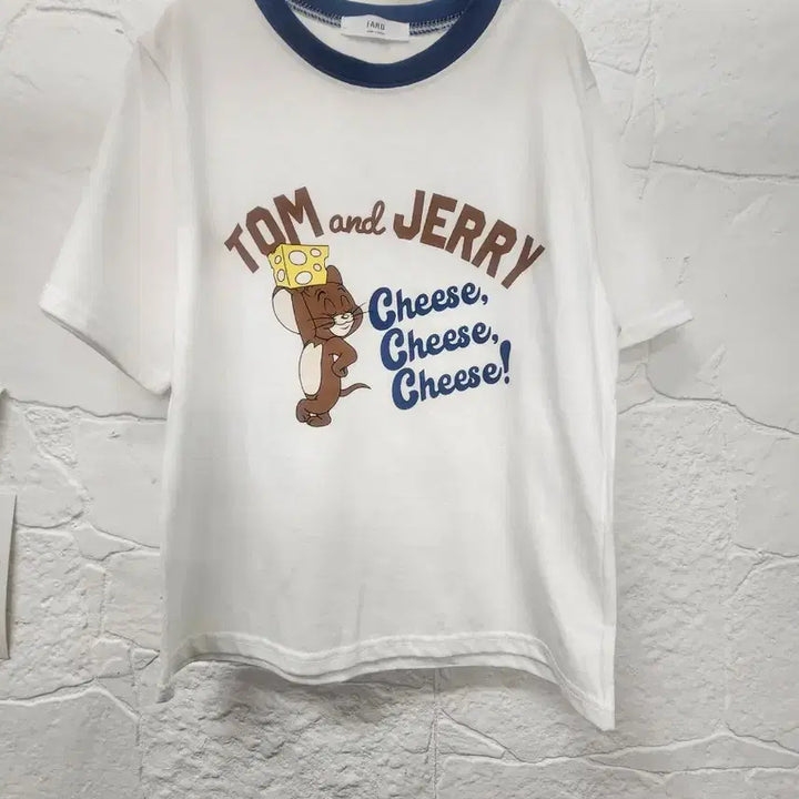 [BUNJANG] Cheese Jerry Crop Summer Short Sleeve T-Shirt / 치즈제리크롭여름반팔티셔츠(새상품)