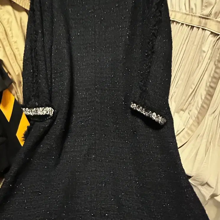 [BUNJANG] Hansem Tweed Dress Navy Size S / 한섬 트위드 원피스 S 네이비 일자