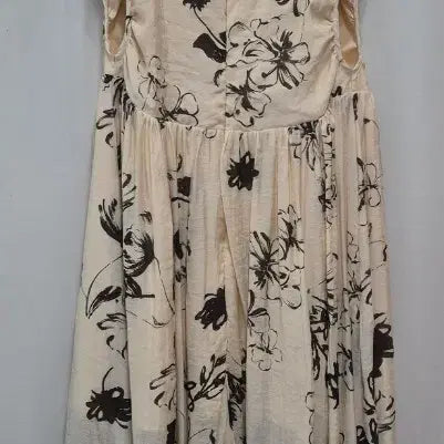 [BUNJANG] Flower Pattern Long Slip Dress / 플라워 패턴 롱 슬립 원피스
