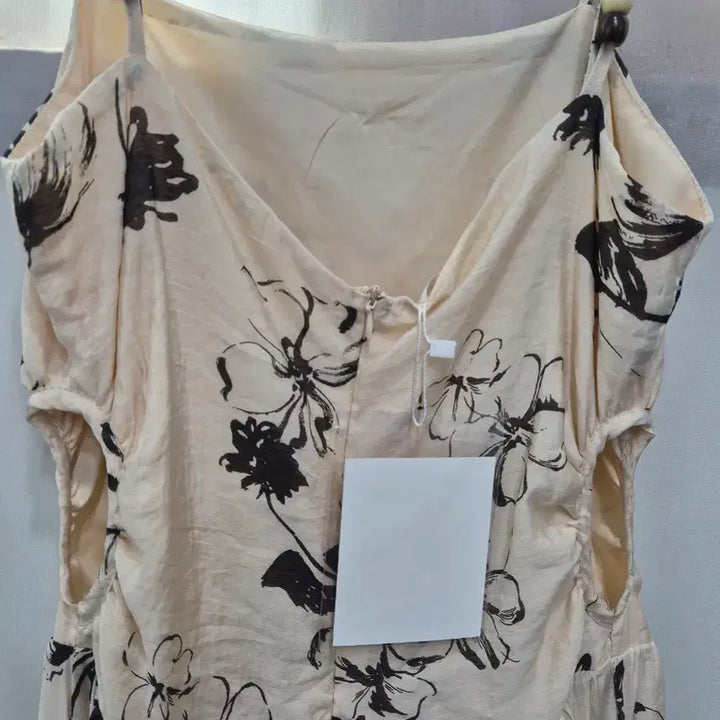 [BUNJANG] Flower Pattern Long Slip Dress / 플라워 패턴 롱 슬립 원피스
