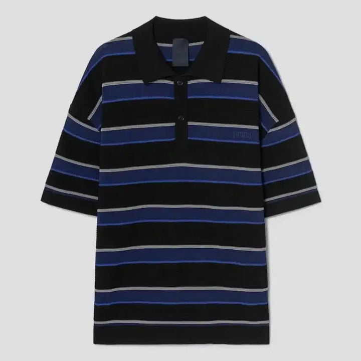 [SOLD OUT] [L] 준지 26SS 스트라이프 티칼라니트 숏스리브