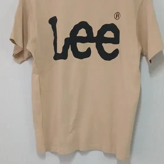 [BUNJANG] Lee Beige Short Sleeve T-shirt / Lee 리 베이지 반팔 티셔츠