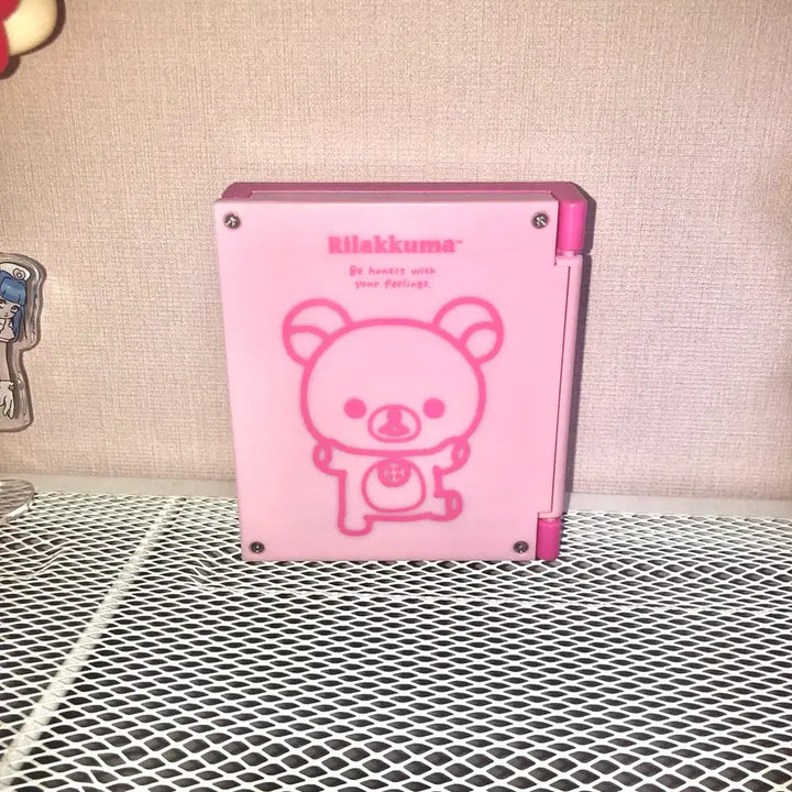 [SOLD OUT] 코리락쿠마 핑크 3단 거울 탁상 시계