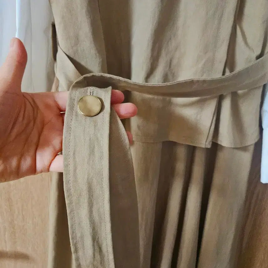 [BUNJANG] Reneevon Seline Sleeve Long Dress / Reneevon 레니본 세링 슬리브 배색 롱 원피스
