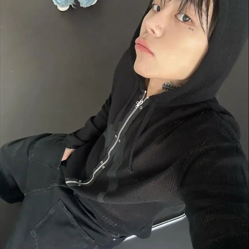 [BUNJANG] Alyx Mesh Hoodie Zip-Up Kid Milli / [XL]알릭스 메쉬후드집업 키드밀리