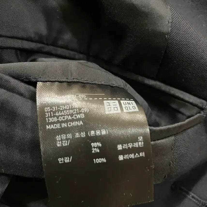 [BUNJANG] Uniqlo Premium Wool Jacket Navy / 유니클로 스판 프리미엄 울 자켓 네이비