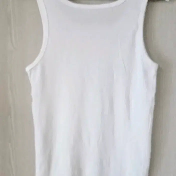 [BUNJANG] White Square Neck Sleeveless Top (Size 77) / (완료 소이지님 2장)   77 망고나시 스퀘어넥