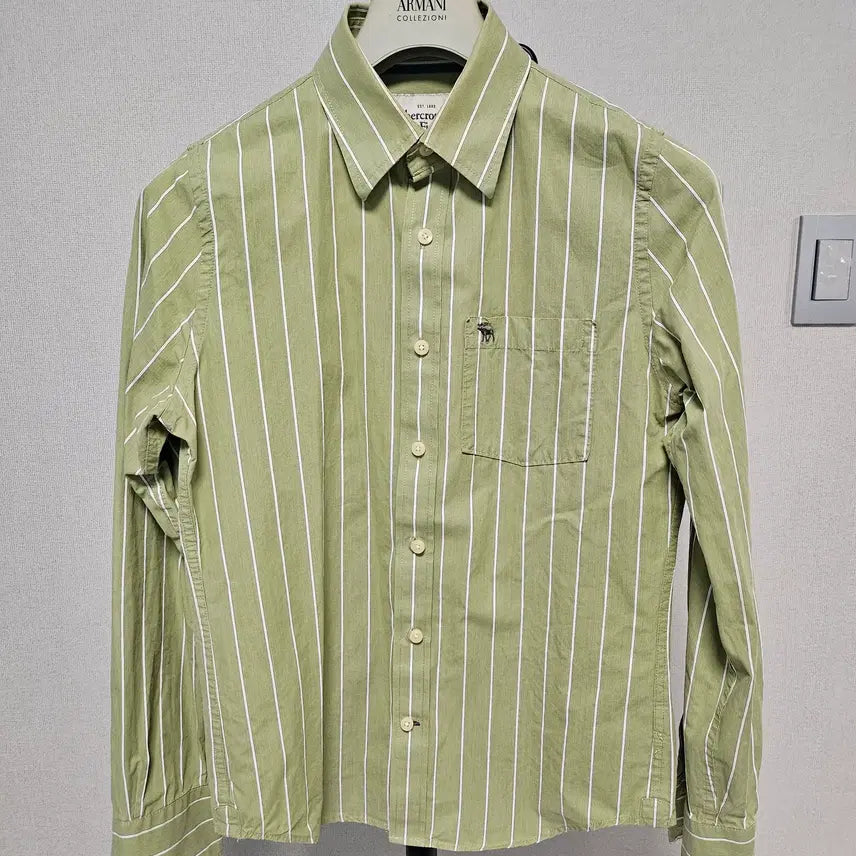 [BUNJANG] Abercrombie &amp; Fitch Striped Shirt Size S / 아베크롬비 스트라이프 셔츠 S(95)사이즈