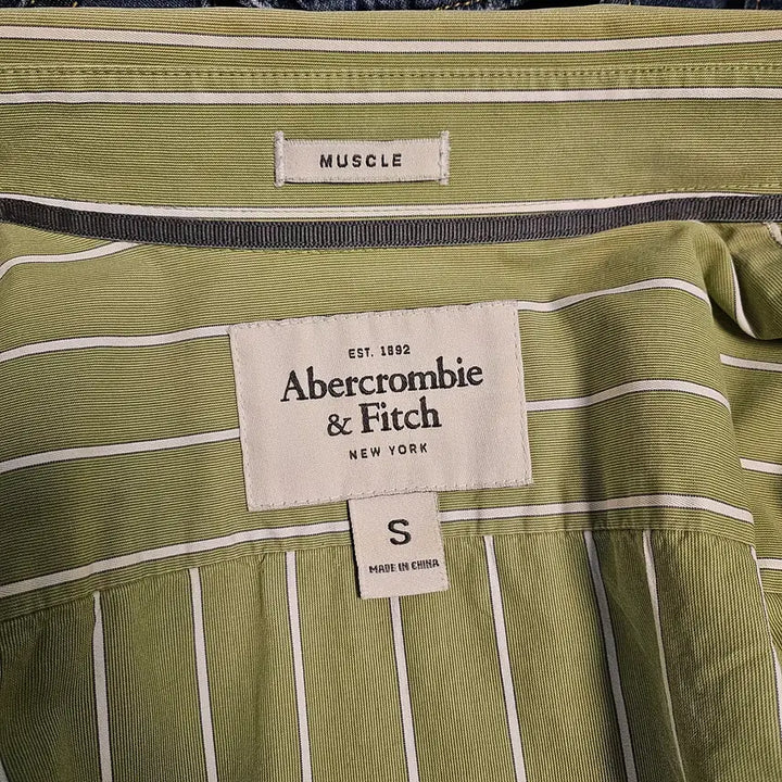 [BUNJANG] Abercrombie &amp; Fitch Striped Shirt Size S / 아베크롬비 스트라이프 셔츠 S(95)사이즈