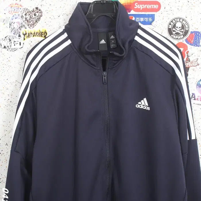 [BUNJANG] Adidas MTS Team Sports Zip-Up Jumper Navy / 남성3XL / 아디다스 MTS 팀스포츠 집업점퍼NV 34-7