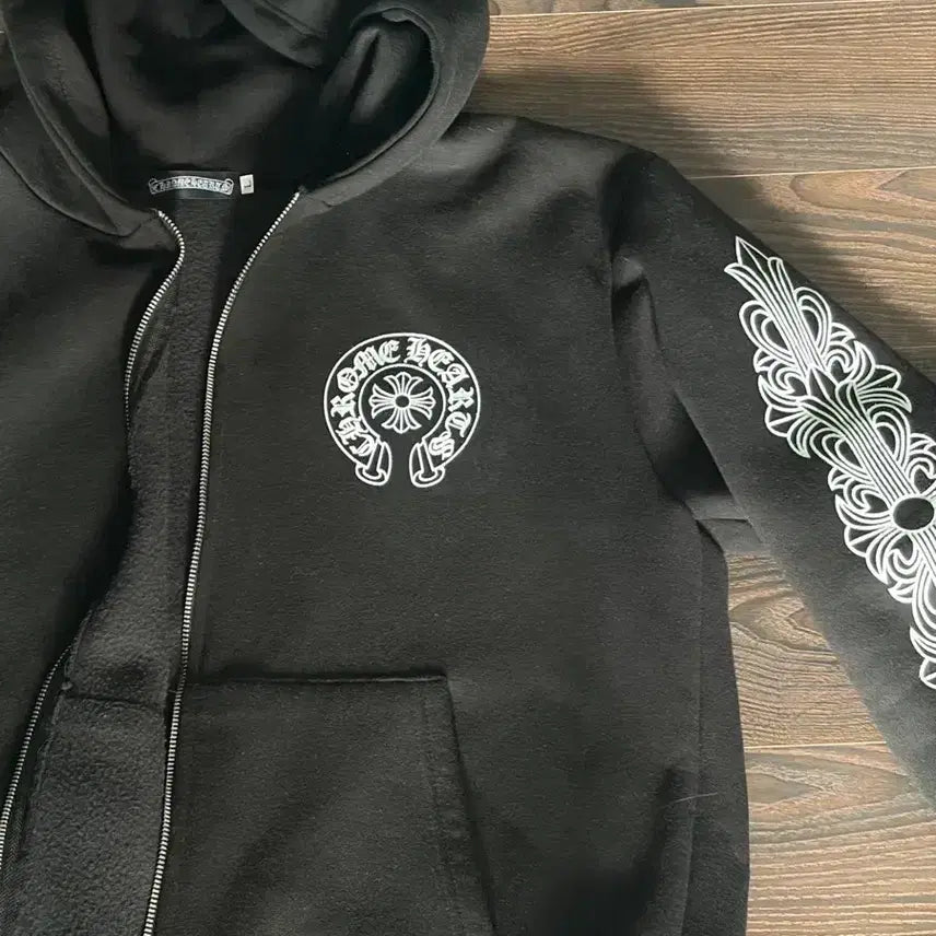 [BUNJANG] Chrome Hearts Black Zip-up Hoodie / 크롬하츠 블랙 집업 후드티 오늘만 이 가격