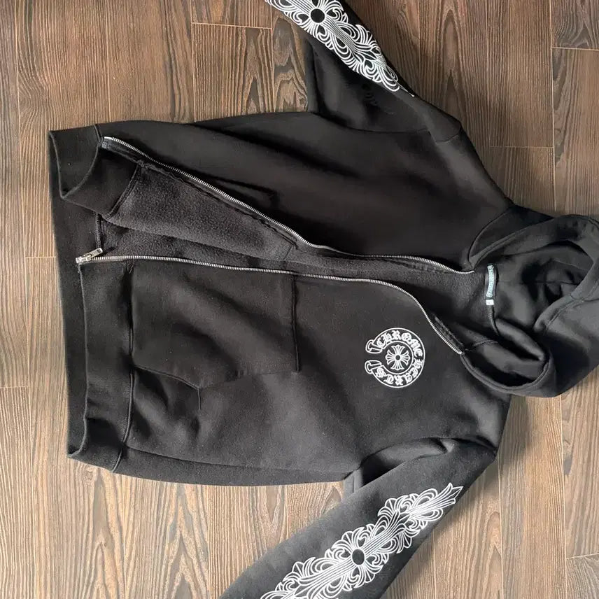 [BUNJANG] Chrome Hearts Black Zip-up Hoodie / 크롬하츠 블랙 집업 후드티 오늘만 이 가격