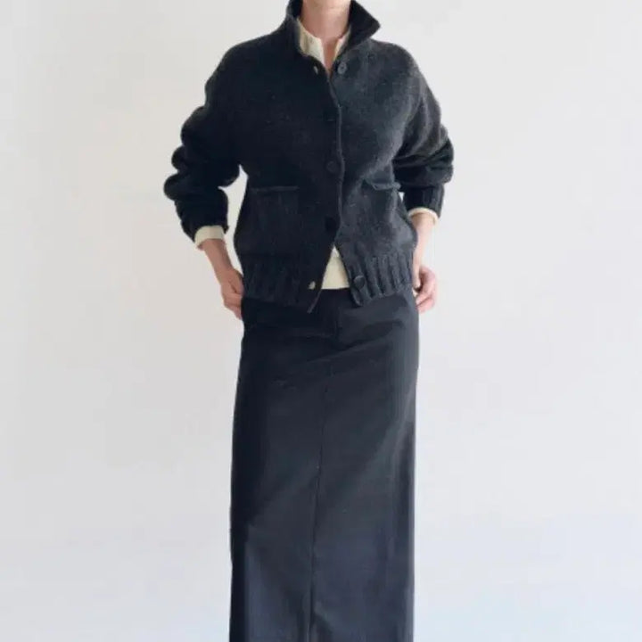 [BUNJANG] Nothing Written Charcoal Cardigan / 낫띵리튼 가디건 차콜