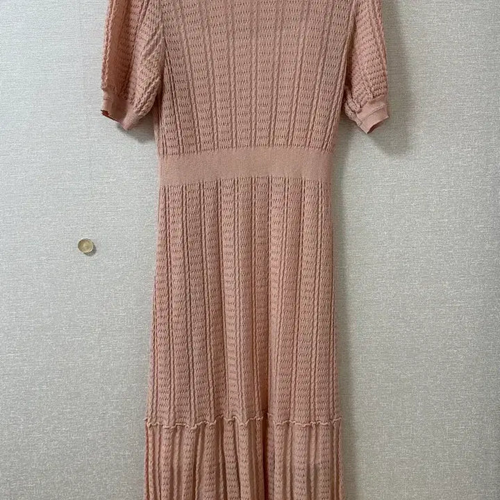 [BUNJANG] ZOOC Pink Knit Long Dress / ZOOC 쥬크 핑크 니트 롱 원피스