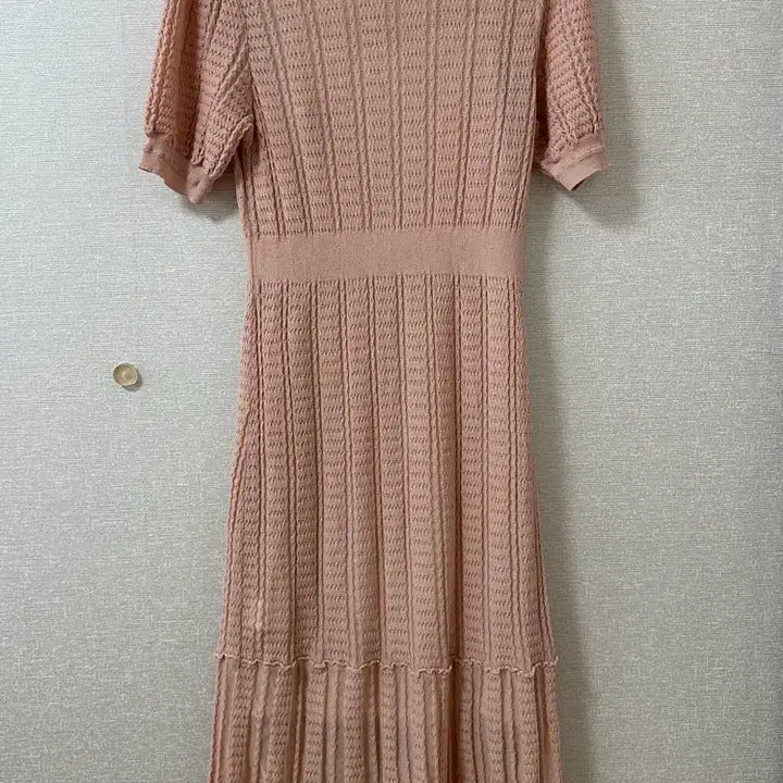 [BUNJANG] ZOOC Pink Knit Long Dress / ZOOC 쥬크 핑크 니트 롱 원피스