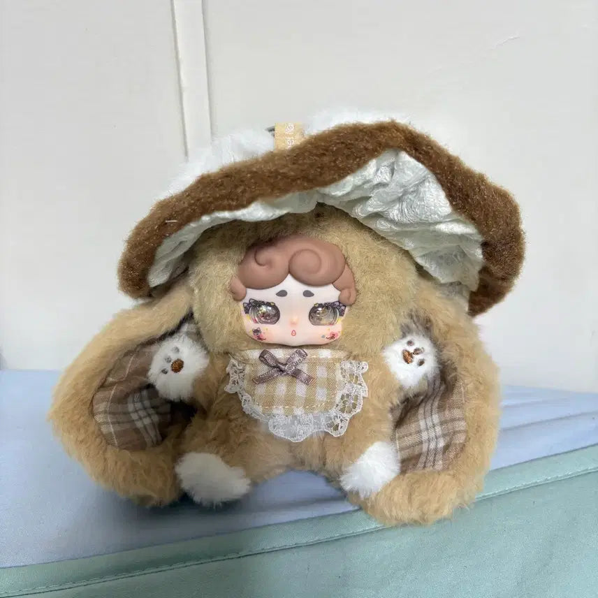 [BUNJANG] Bamtobbi Lucky Deer Night Witch Brown Doll Keychain / 밤토끼 럭키디어나이 마녀 브라운 투눈 인형 키링