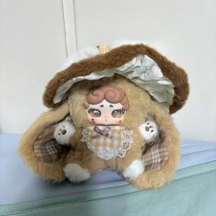 [BUNJANG] Bamtobbi Lucky Deer Night Witch Brown Doll Keychain / 밤토끼 럭키디어나이 마녀 브라운 투눈 인형 키링