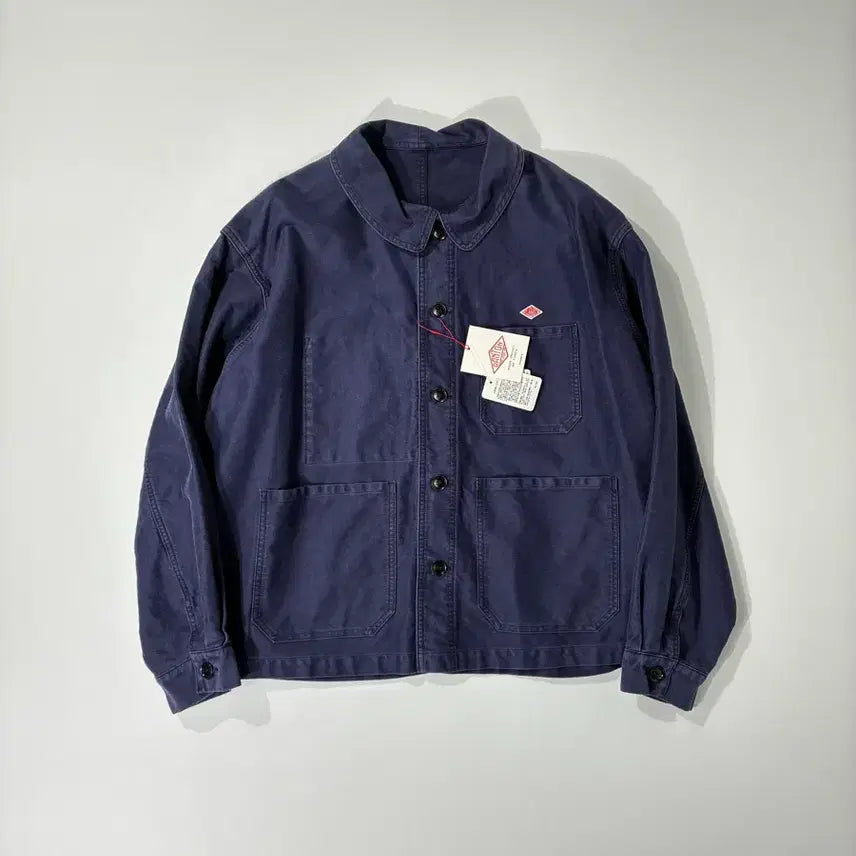 [SOLD OUT] DANTON 단톤 몰스킨 프렌치 커버올 자켓 네이비 42사이즈