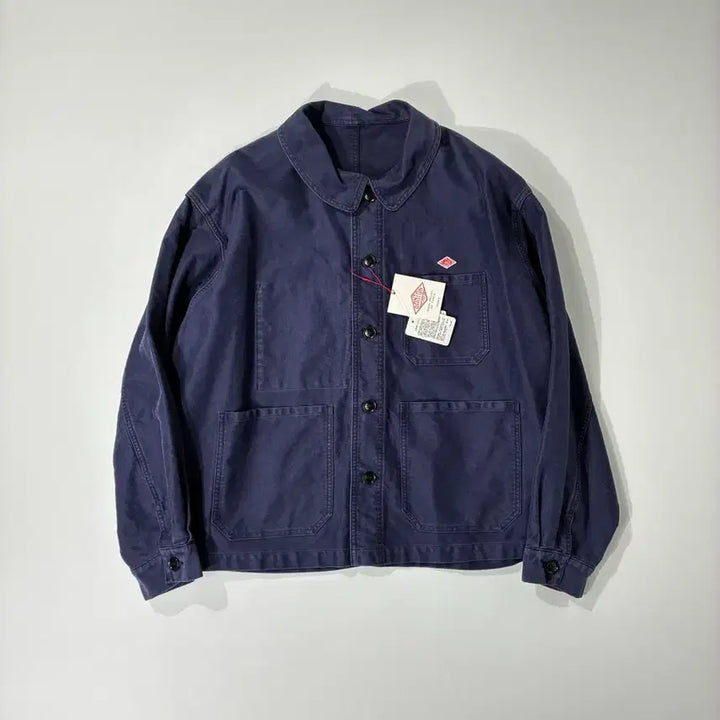 [SOLD OUT] DANTON 단톤 몰스킨 프렌치 커버올 자켓 네이비 42사이즈