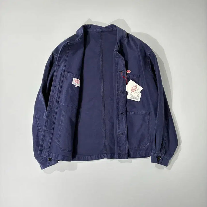 [SOLD OUT] DANTON 단톤 몰스킨 프렌치 커버올 자켓 네이비 42사이즈