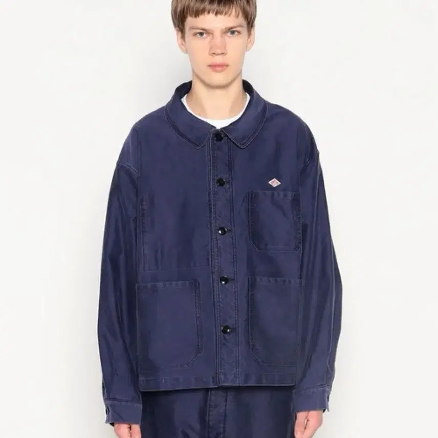 [SOLD OUT] DANTON 단톤 몰스킨 프렌치 커버올 자켓 네이비 42사이즈