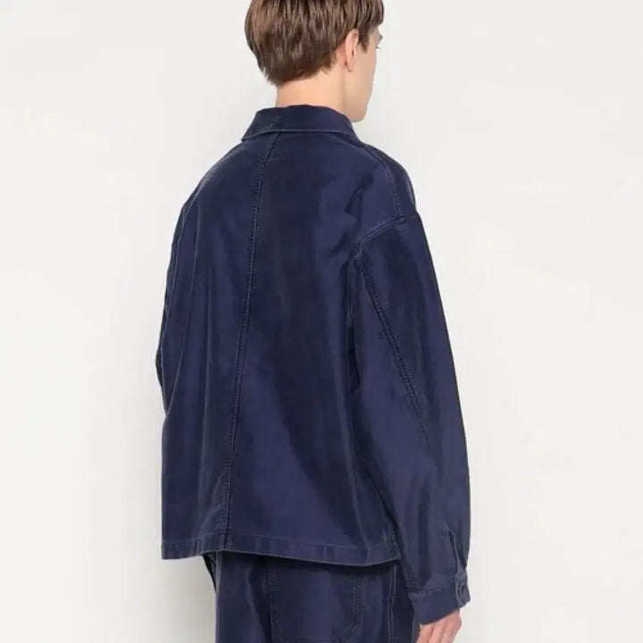 [SOLD OUT] DANTON 단톤 몰스킨 프렌치 커버올 자켓 네이비 42사이즈