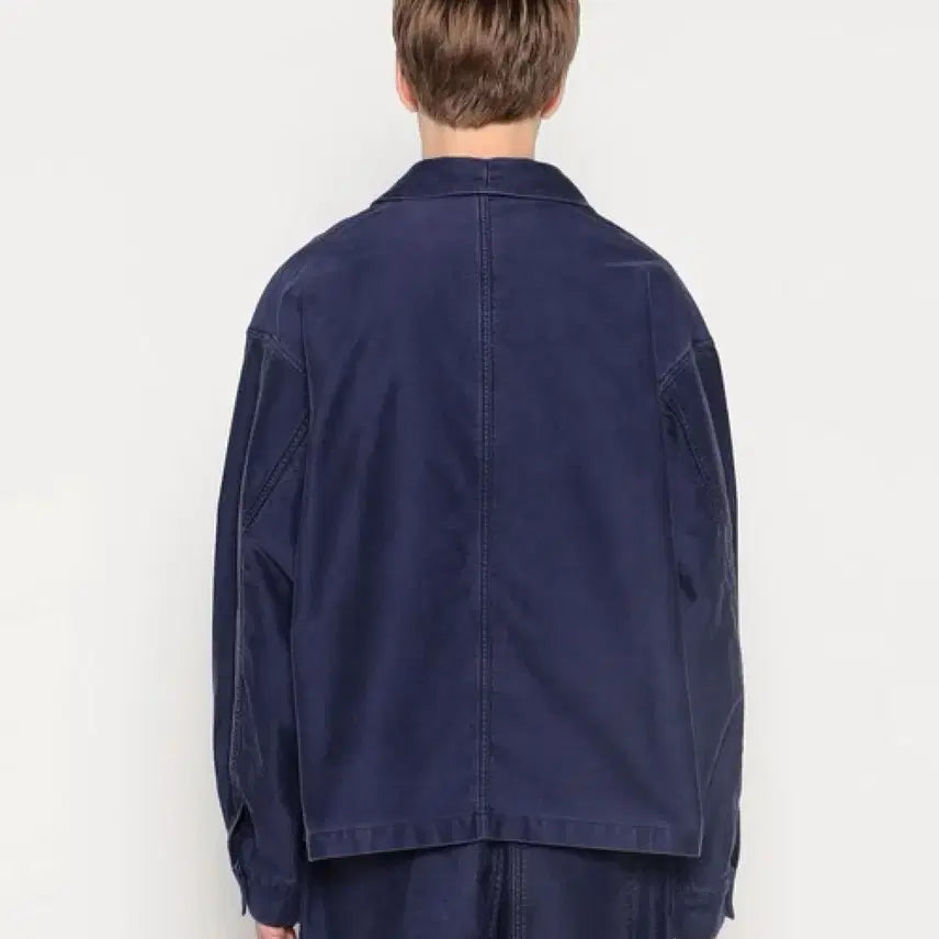 [SOLD OUT] DANTON 단톤 몰스킨 프렌치 커버올 자켓 네이비 42사이즈