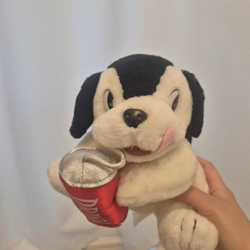 [BUNJANG] Vintage Coca-Cola Puppy Dog Plush Toy / 빈티지 콜라 강아지 인형