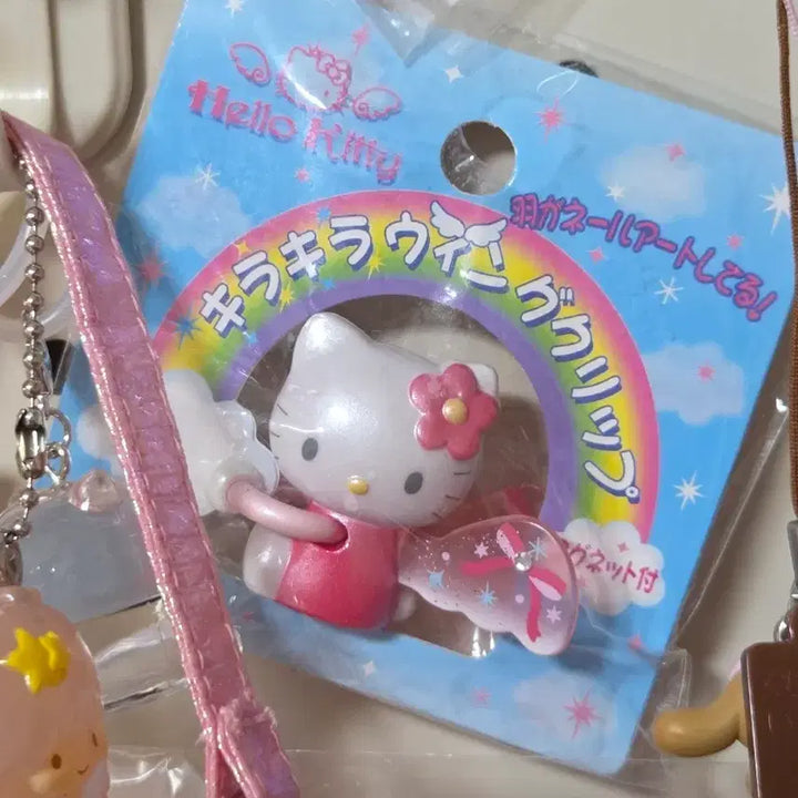[BUNJANG] Sanrio Classic Kitty Flower Kitty Winged Magnet / 고전키티 꽃키티 날개 마그넷 키티자석