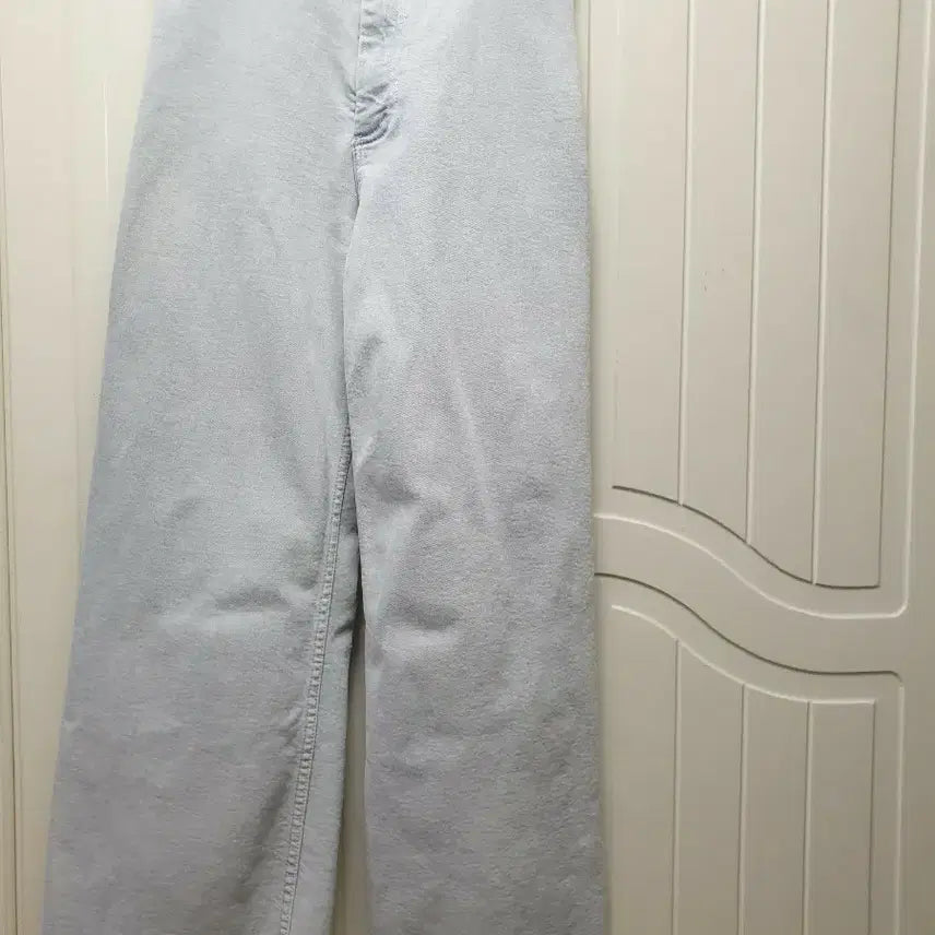 [BUNJANG] Anziek Light Blue Denim Wide Pants / 안지크 라이트블루 데님 와이드 팬츠