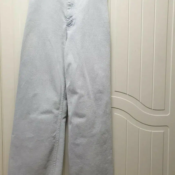 [BUNJANG] Anziek Light Blue Denim Wide Pants / 안지크 라이트블루 데님 와이드 팬츠