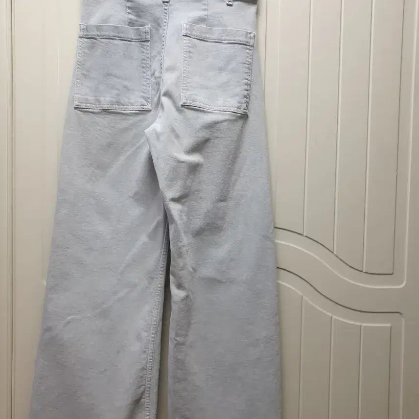 [BUNJANG] Anziek Light Blue Denim Wide Pants / 안지크 라이트블루 데님 와이드 팬츠