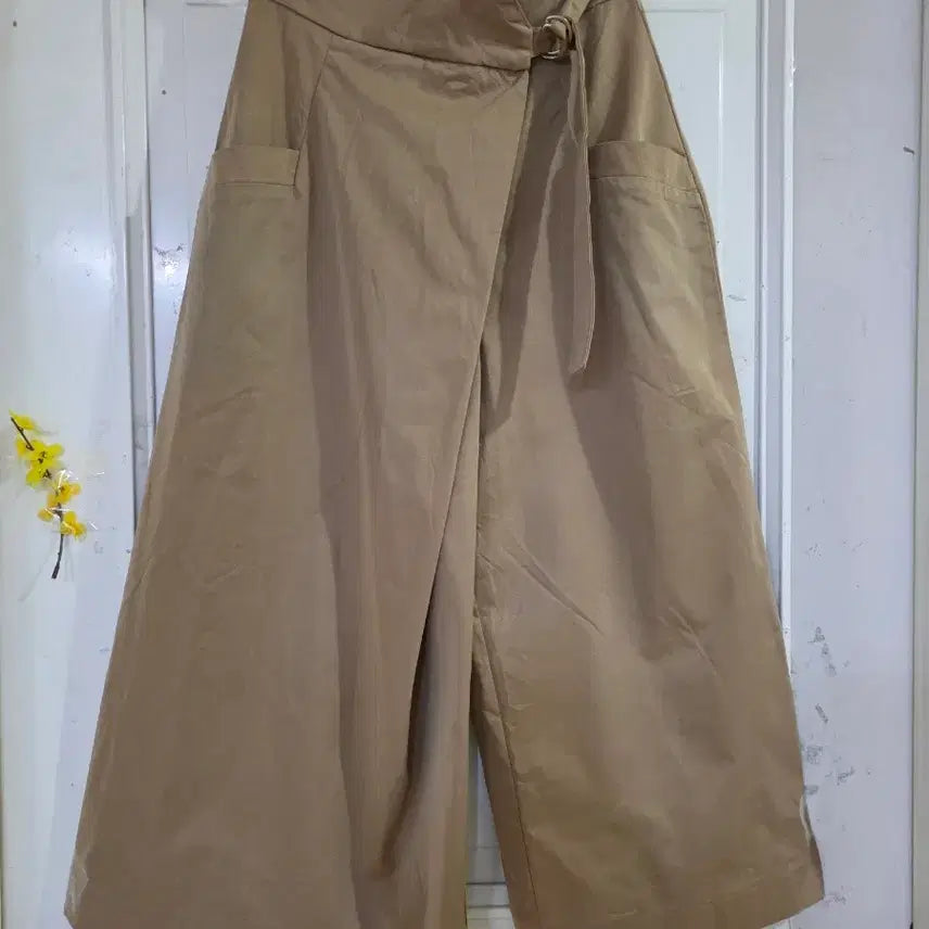[BUNJANG] Banding Wide Leg Trousers / 봄 요즘유행하는  밴딩  랩면 스판  통바지   28까지