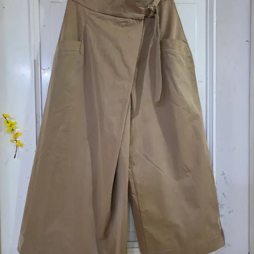 [BUNJANG] Banding Wide Leg Trousers / 봄 요즘유행하는  밴딩  랩면 스판  통바지   28까지