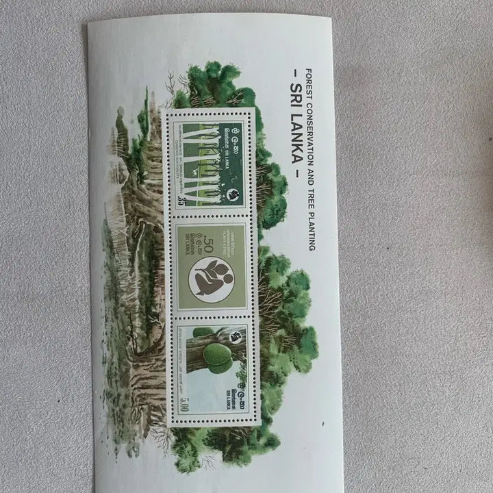 [BUNJANG] Sri Lanka Forest Conservation Commemorative Stamp Album / 스리랑카 삼림보호 기념 우표첩
