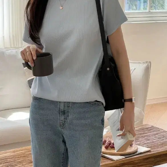 [BUNJANG] 5kplace Great Blue Loose Fit T-shirt / 새상품) 5kplace 오케이플레이스 오케플 그레이트 블루 루즈핏