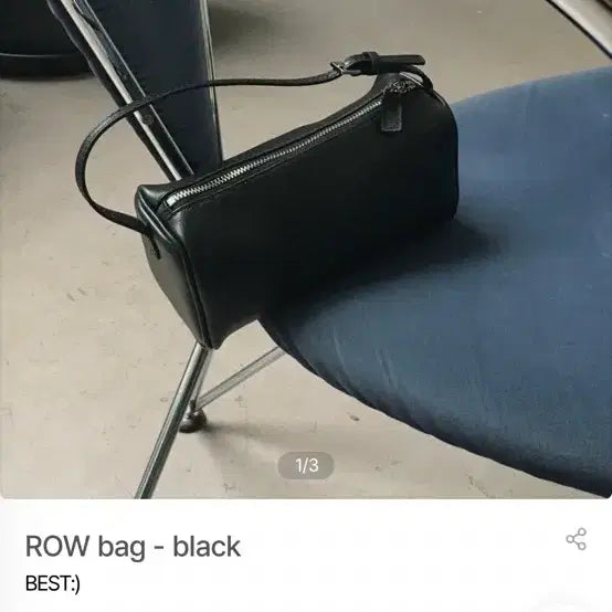 [BUNJANG] Apieceofcake ROW Bag Black Handle Mini Bag / 어피스맨션 ROW백 블랙 핸들백 미니백
