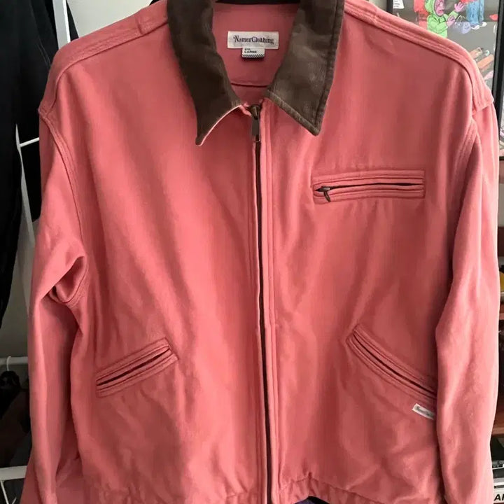 [BUNJANG] Namer Clothing Pink Washed Work Jacket / 네이머클로딩 핑크색워싱 워크자켓