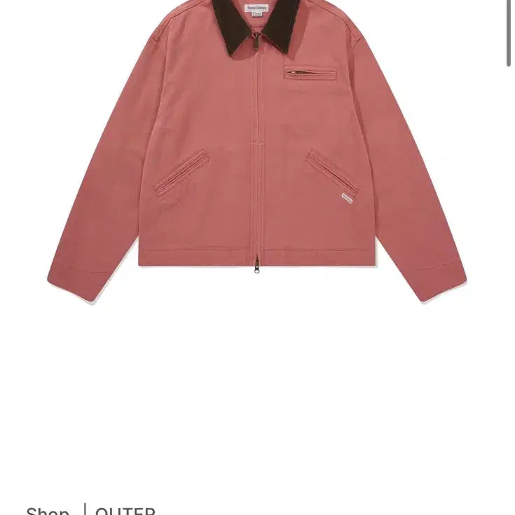 [BUNJANG] Namer Clothing Pink Washed Work Jacket / 네이머클로딩 핑크색워싱 워크자켓