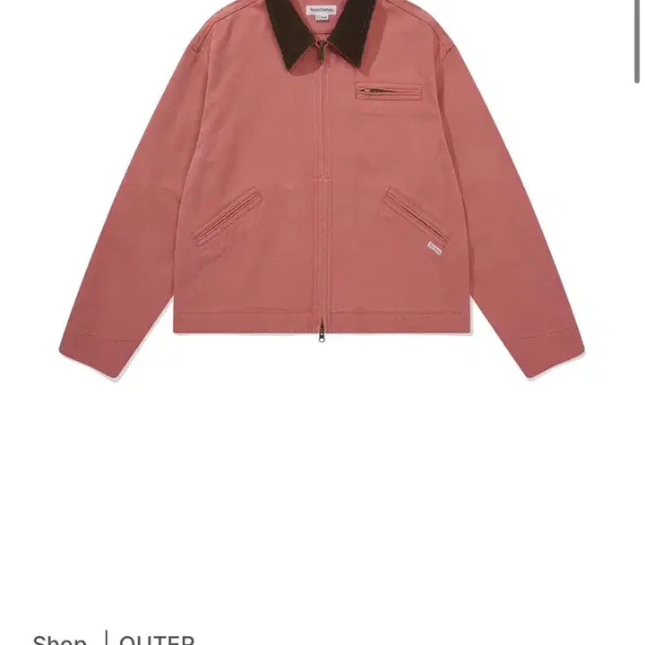 [BUNJANG] Namer Clothing Pink Washed Work Jacket / 네이머클로딩 핑크색워싱 워크자켓