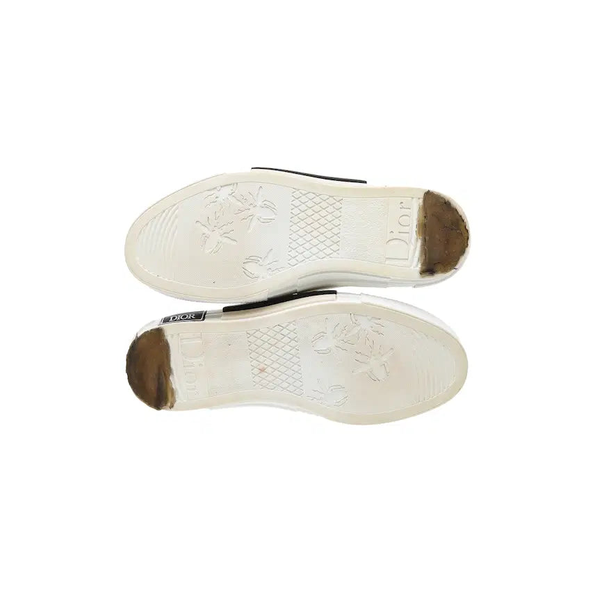 [BUNJANG] Dior B23 Low Oblique Canvas Sneakers White &amp; Black / 디올 B23 로우 오블리크 캔버스 화이트 &amp; 블랙