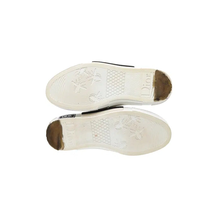 [BUNJANG] Dior B23 Low Oblique Canvas Sneakers White &amp; Black / 디올 B23 로우 오블리크 캔버스 화이트 &amp; 블랙