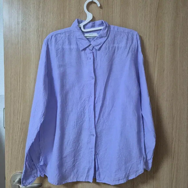 [BUNJANG] Uniqlo Linen Shirt Purple Women&