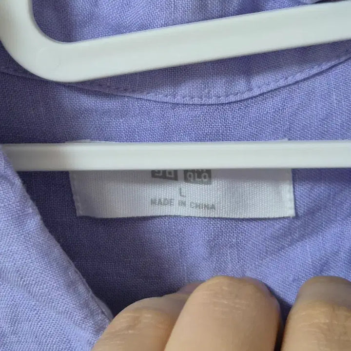 [BUNJANG] Uniqlo Linen Shirt Purple Women&
