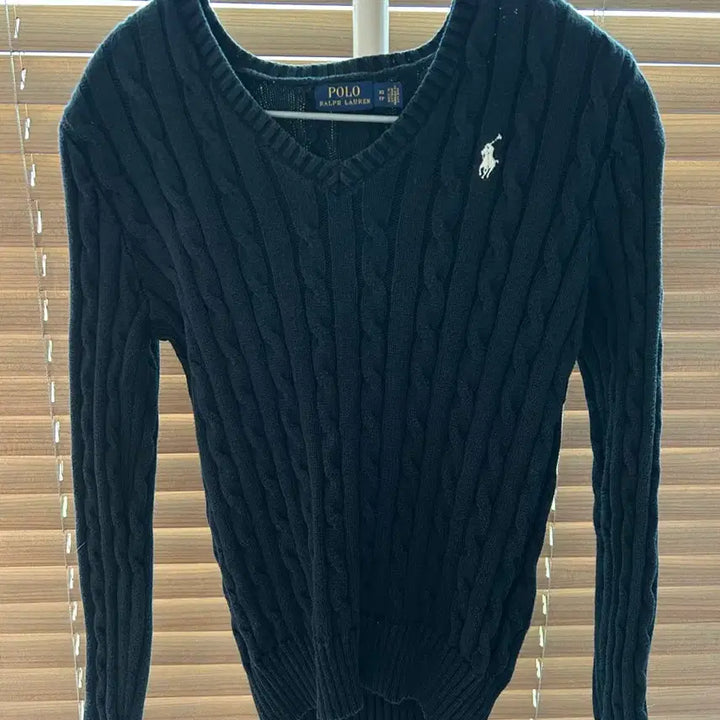 [BUNJANG] Polo V-Neck Knit XS / 폴로 브이넥 니트 xs