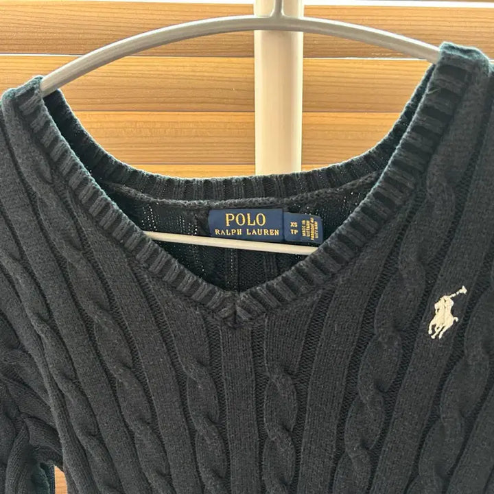 [BUNJANG] Polo V-Neck Knit XS / 폴로 브이넥 니트 xs