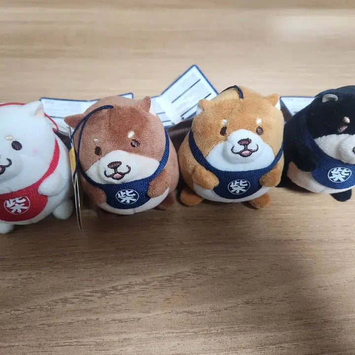 [BUNJANG] (새제품) 모찌시바 인형키링 4종류 일괄 / 일괄판매-(새제품) 모찌시바 인형키링 4종류 일괄