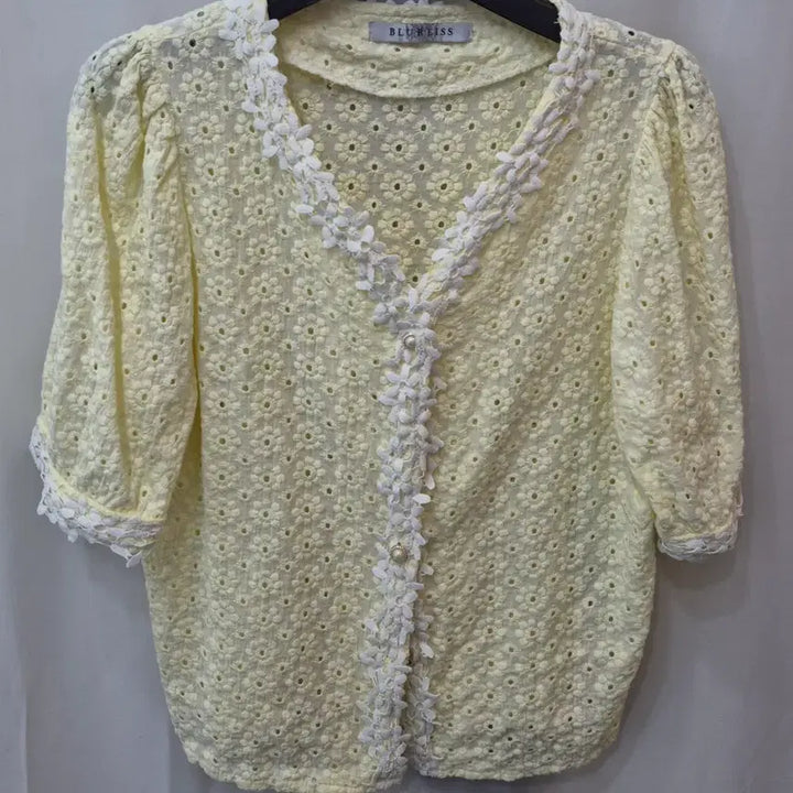 [BUNJANG] BLUREISS Eyelet Lace Blouse / BLUREISS 아일렛 레이스 블라우스