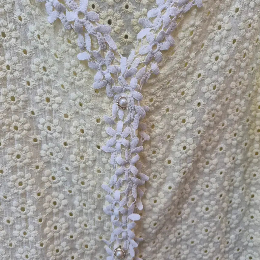 [BUNJANG] BLUREISS Eyelet Lace Blouse / BLUREISS 아일렛 레이스 블라우스